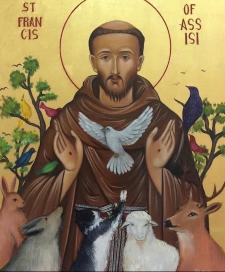 JMilei's tweet photo. Felicito a la iglesia Católica en un día tan especial, hoy, domingo 4 de octubre, que celebra la fiesta de San Francisco de Asís, patrono de Italia, en un año tan significativo en el que se cumplen 800 años de su muerte, ocurrida en 1226.

@Pontifex Reciba mis saludos el día en el que se conmemora al Fundador de la familia franciscana, quien eligió vivir el Evangelio sin reservas, sirviendo a los pobres, buscando la paz y reconociendo en toda la creación la obra de Dios. 

En este VIII centenario, cuando Italia recupera el 4 de octubre como fiesta nacional en honor de San Francisco, por primera vez desde 1977, también quiero saludar a mi estimada @GiorgiaMeloni encomendando sus esfuerzos por hacer grande su patria, al admirable «Poverello de Asís», santo patrono de su nación.

MEGA!