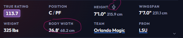 2kauction_com's tweet photo. Hey guys, some small updates we made this week:
🔹 Added body width (shoulder to shoulder). Cards with the same height and wingspan can have different in game body models, like 100 vs GOAT Shaq last year. We also built a comparison tool so you can see the difference.

🔹 True rating is now on 2K26 cards too, and upgrade badges and XP upgrades are reflected in it.

🔹 We're starting card update posts on X! We're on the West Coast, so they'll go out while we sleep 😴 Hopefully nothing weird slips through.

Thank you!