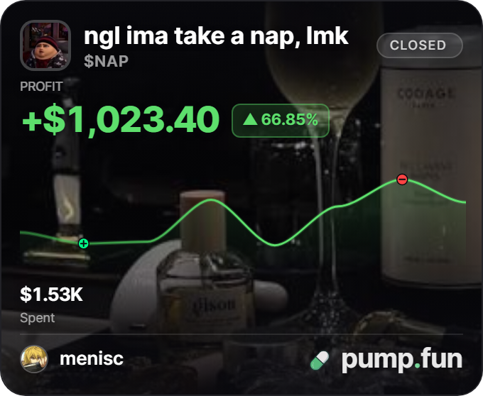 Meniisol's tweet photo. another W profit over 1k$ https://t.co/tfABhra8e8