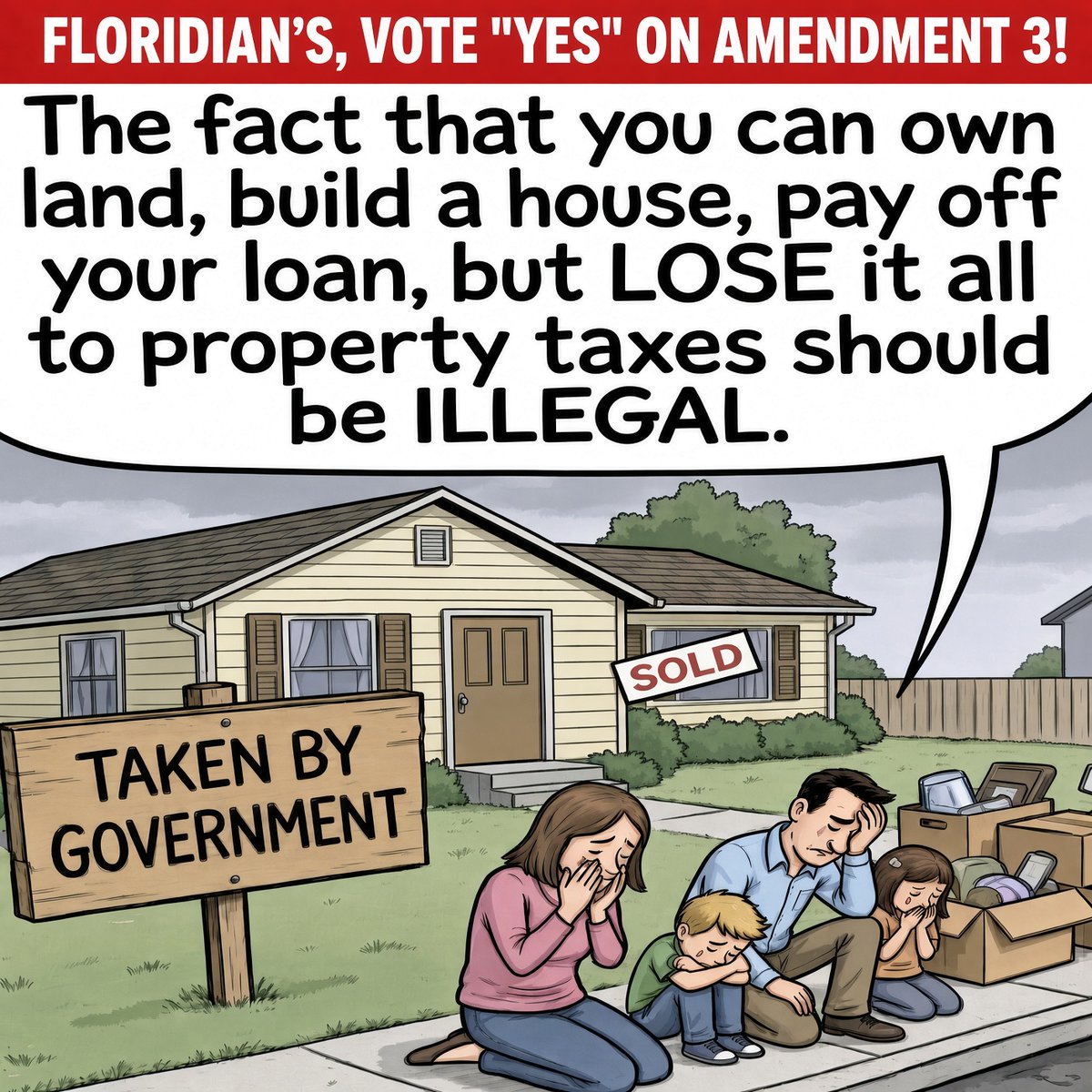 FloridaBoarHog's tweet photo. Floridian's, get out and vote "YES" on amendment 3 to stop this from ever happening again. https://t.co/O014Pvi8Ag