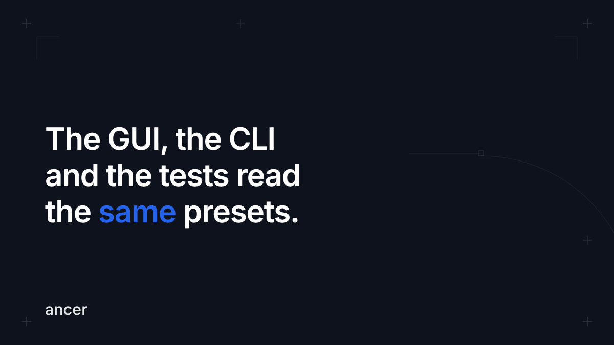 ancerdev's tweet photo. Convertim has two ways in, a desktop app and a CLI, plus 200+ tests behind them.

All three read presets from a single file. Change a value there, and the app, the CLI and the tests follow.

Adding presets is easy. Keeping one source of truth is the design.

#SoftwareDesign https://t.co/9gY9YNC06g