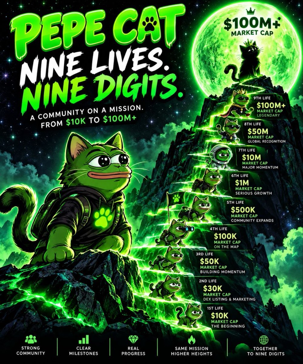 pepecat123's tweet photo. Be part of something positive, Pepecat is here to stay https://t.co/nDf8KwQR1l