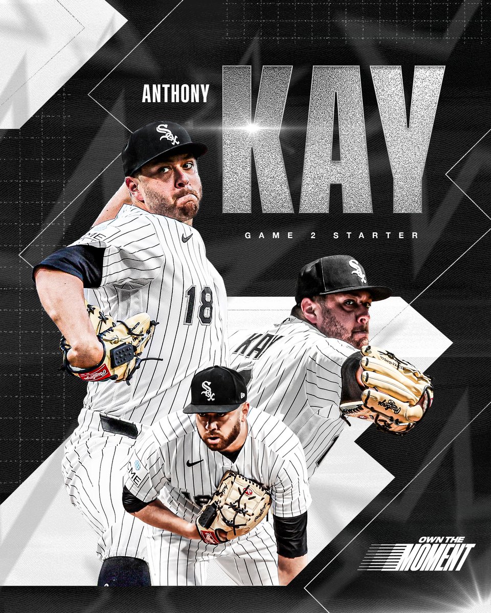 whitesox's tweet photo. Kay on the mound for Game 2 🫡 https://t.co/tsyeZle1G1