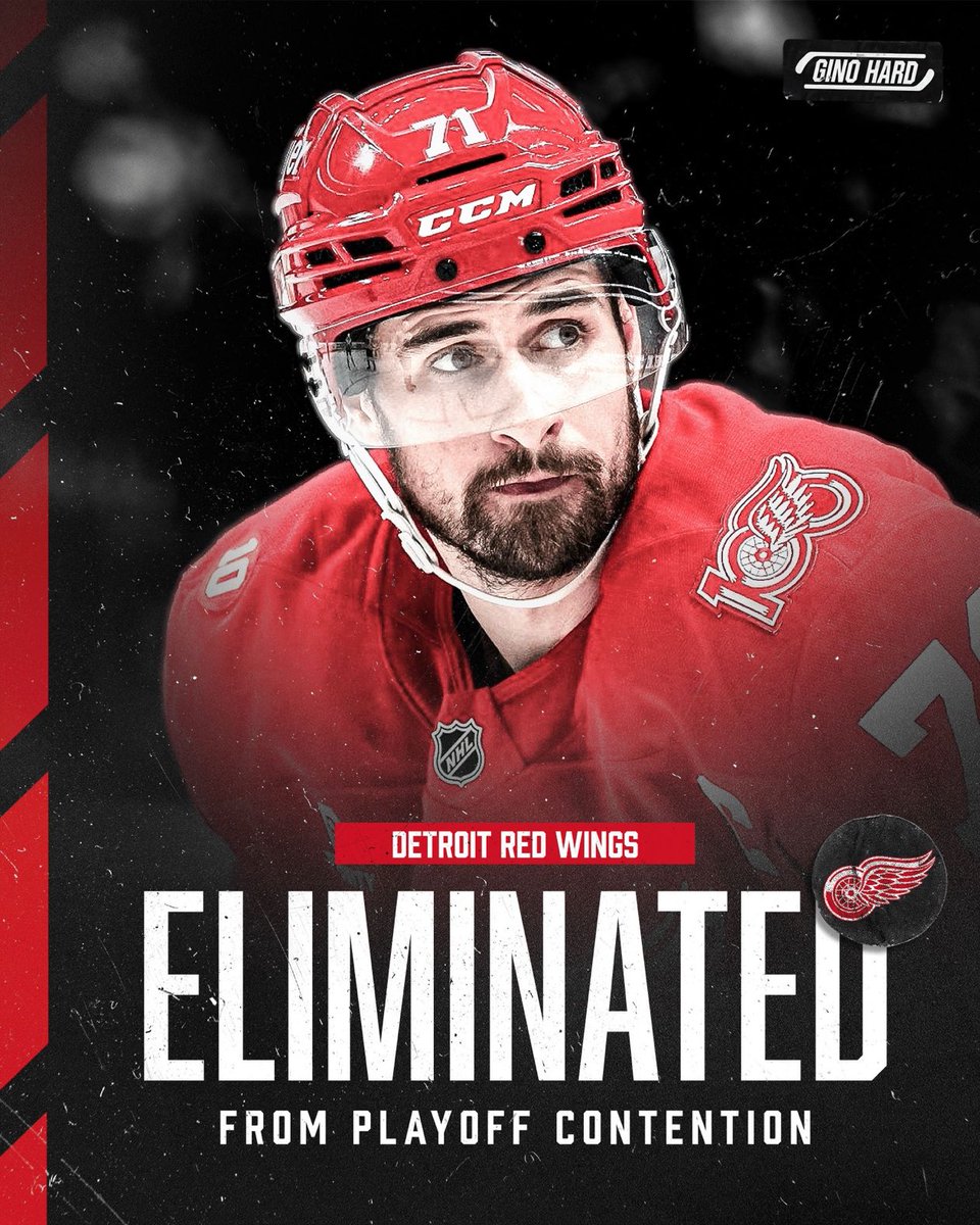 ivandemigoal's tweet photo. The Detroit Red Wings have been eliminated from playoff contention https://t.co/oDhK6xGS6t