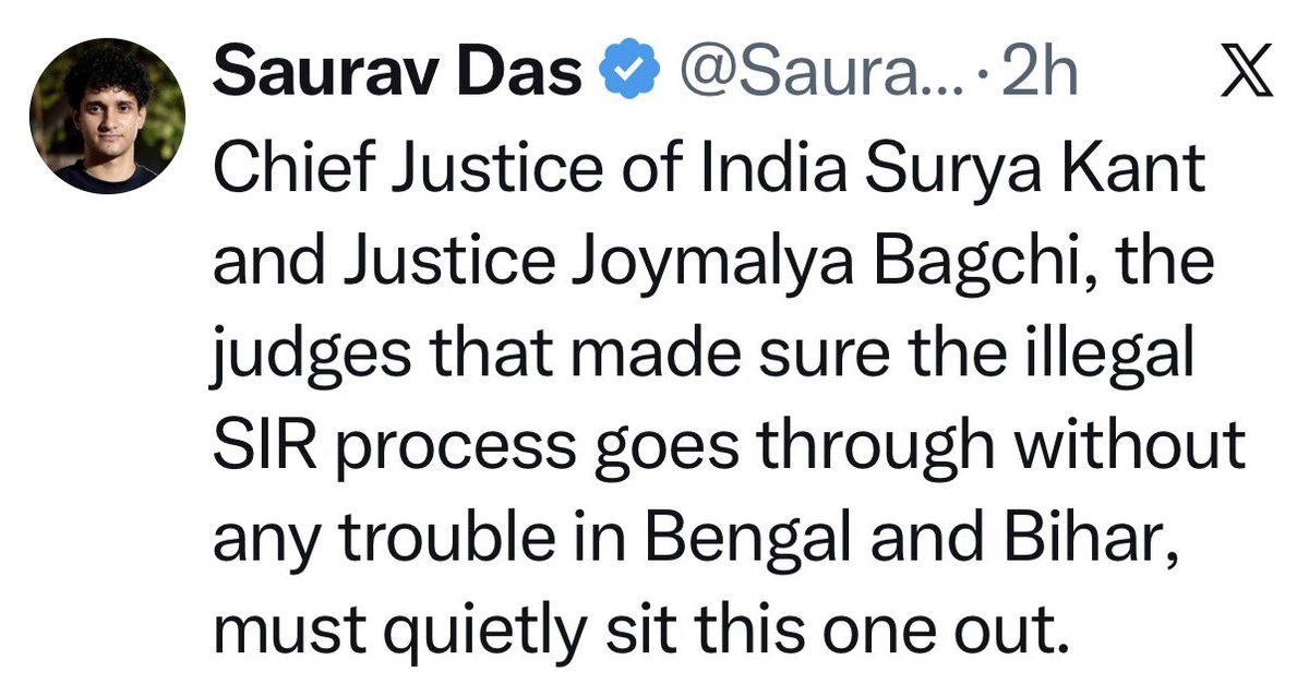 Being_Humor's tweet photo. Failed CLAT three times, then graduated from Amity, and now he’s telling Supreme Court judges what to do. 🤣🤣 https://t.co/TXiDje5JuU