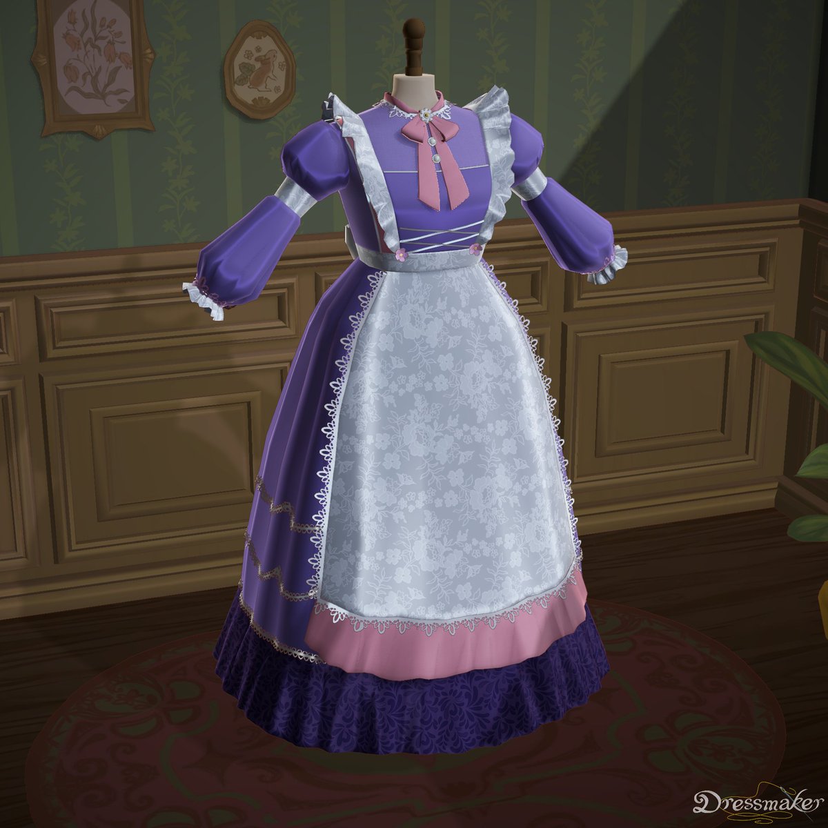 Shiro_Isumyan's tweet photo. 遅くまで見ていただきありがとうございましたわ〜おついすみゃですわ〜👸

ドレス作りとっても楽しかったですわ〜🎶お嬢様、王子様型のご指導ご鞭撻のおかげで、
とても素敵な　𝒎𝒂𝒊𝒅 𝒅𝒓𝒆𝒔𝒔　ができましたの〜🤍

また次回のドレッサーふくふくでお会いいたしましょう🫶 https://t.co/wzk8k0pwtL