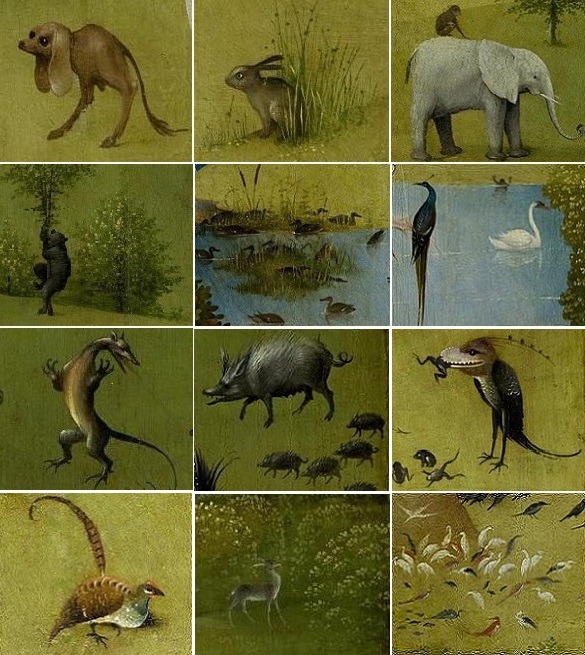 artenpedia's tweet photo. The Garden of Earthly Delights (details) https://t.co/0T8eCgFOP6