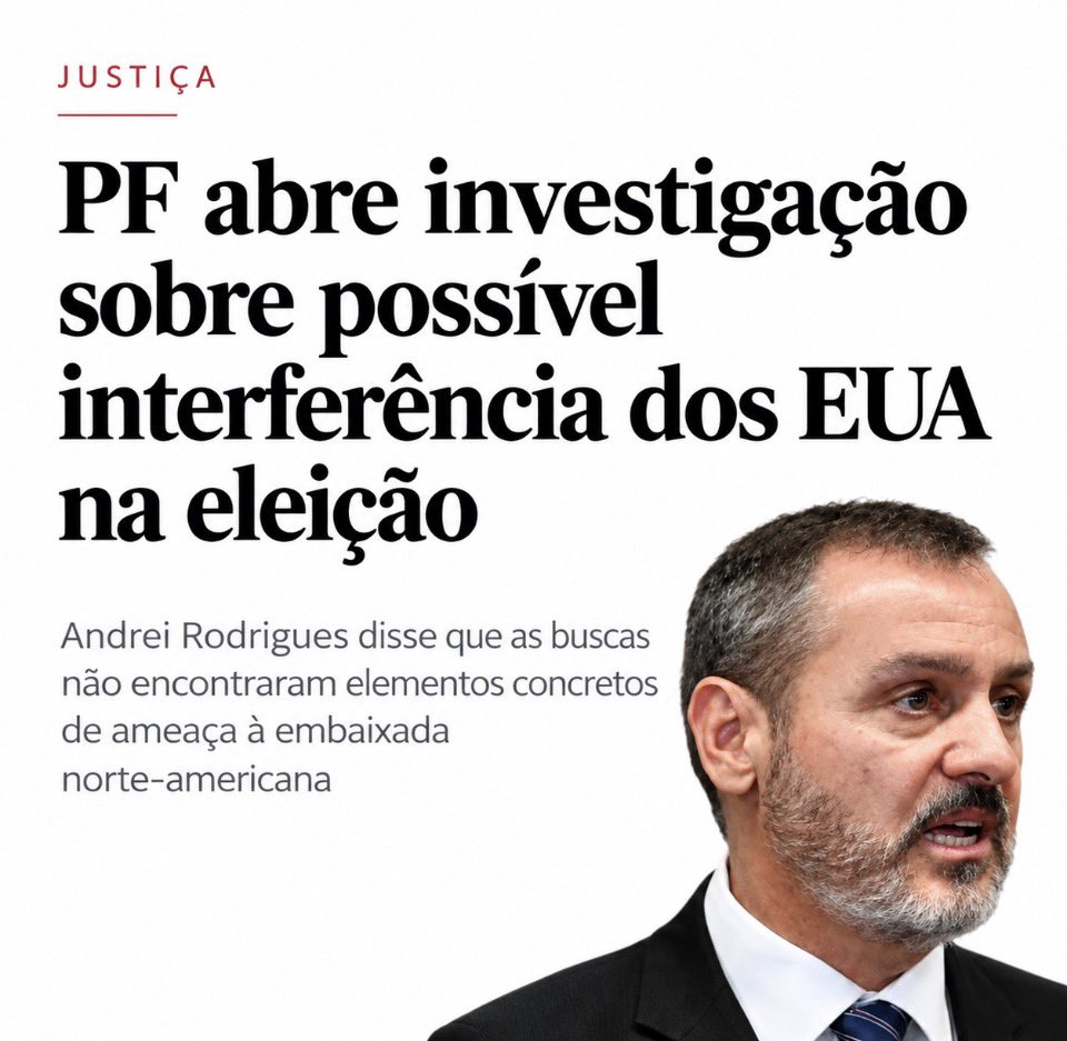 movadvdireitabr's tweet photo. Quando falta fato, sobra narrativa: agora a suposta ‘interferência dos EUA’ entra em cena para tensionar a eleição. Quem tem 👌🏻tem medo! https://t.co/MdTZk6FkIp