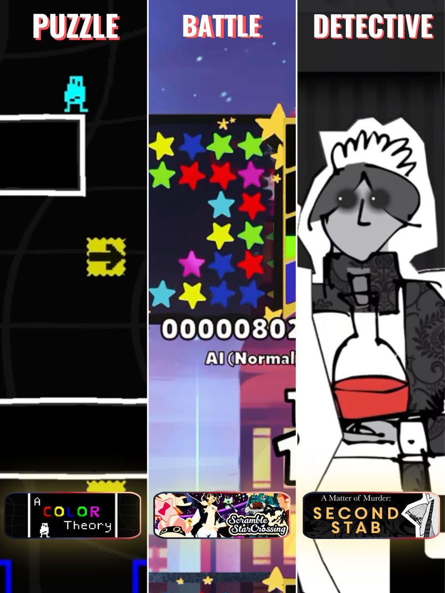 GamesWeekLive's tweet photo. Now playing on Games Week Live 🎮

🌈 A Color Theory
https://t.co/L2z5HdUFem

⭐ Scramble Star Crossing
https://t.co/WpVyIha0PY

🔎 A Matter of Murder: Second Stab
https://t.co/uezJXzEhnz

Watch now:
https://t.co/x91KuxN7hT
https://t.co/uKxQbsacGE https://t.co/YCrGyToZsa
