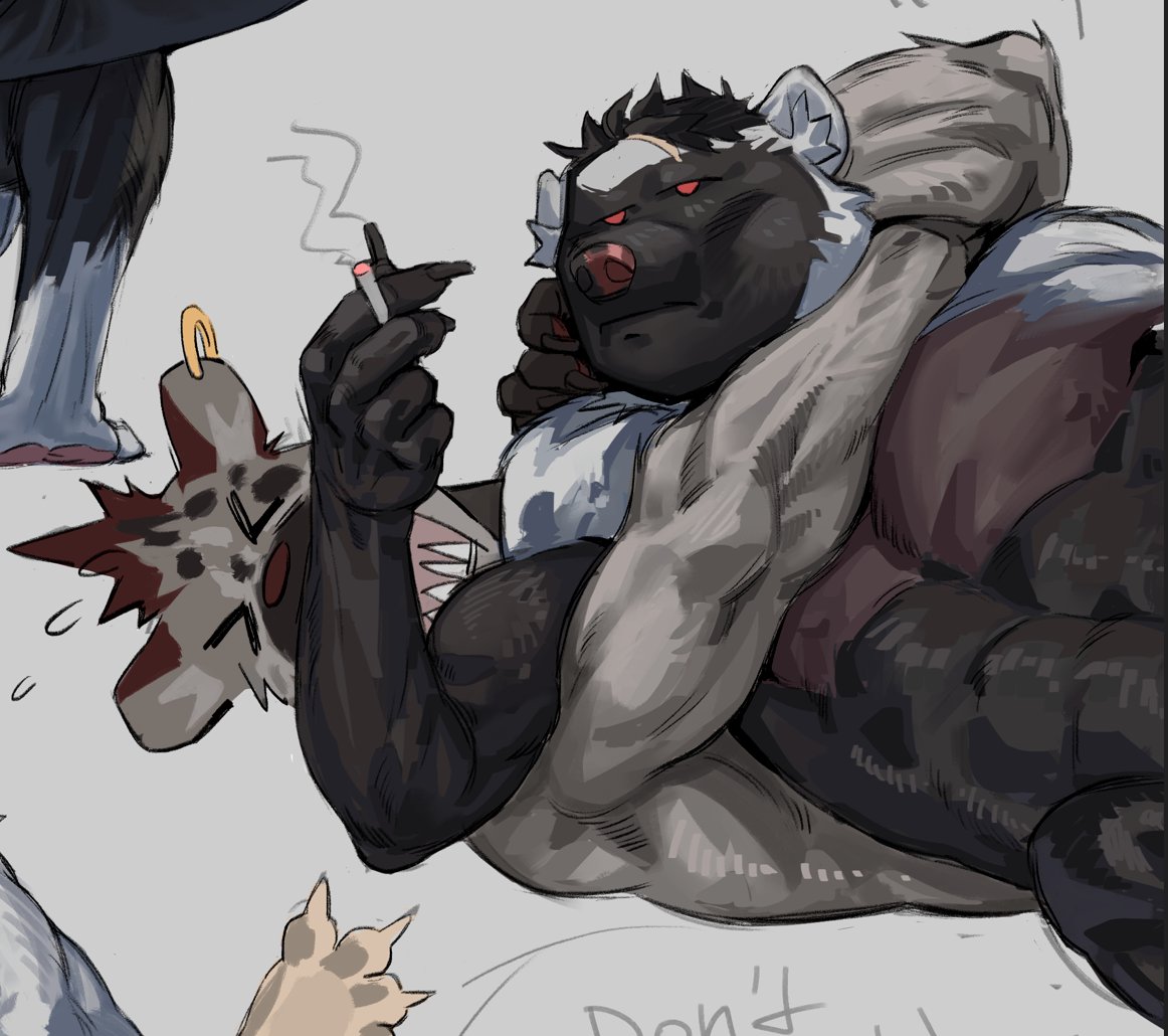 muzzleart_'s tweet photo. friendly neighbor honey badger https://t.co/v9WErOh0qa