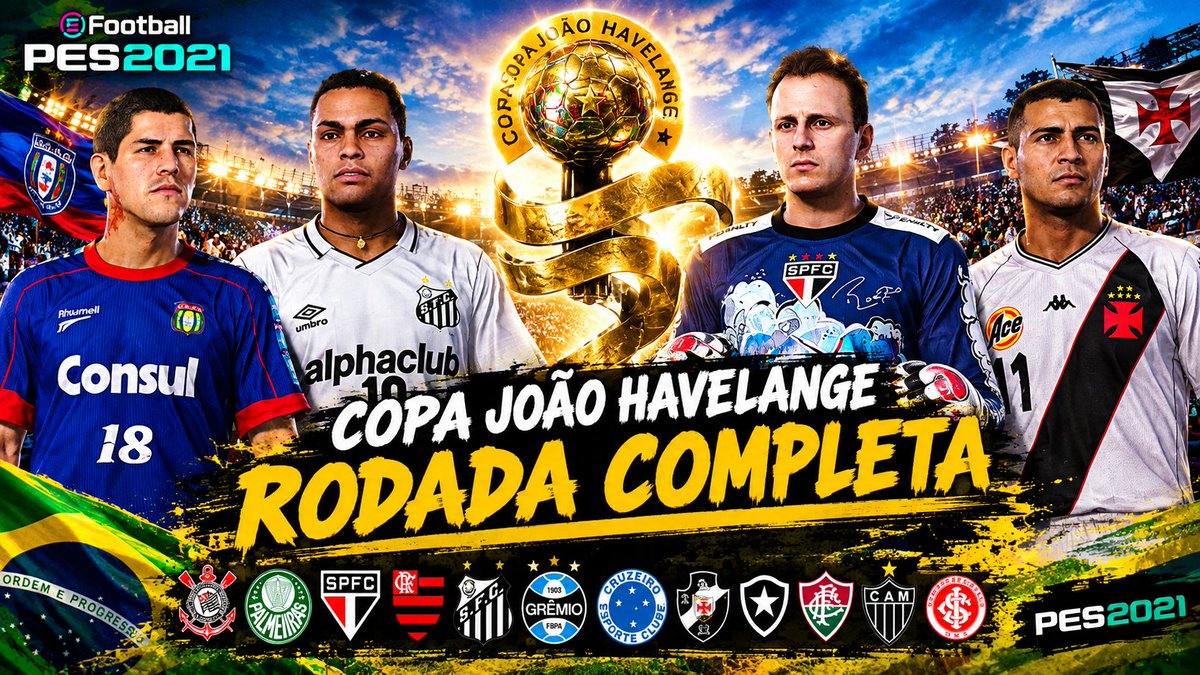 brlegendspatch's tweet photo. 🏆 UMA RODADA COMPLETA DA COPA JOÃO HAVELANGE! | GAMEPLAY | BRASILEIRÃO LEGENDS V2

https://t.co/V0JSQrTQsm https://t.co/Or4Agx3Sjf