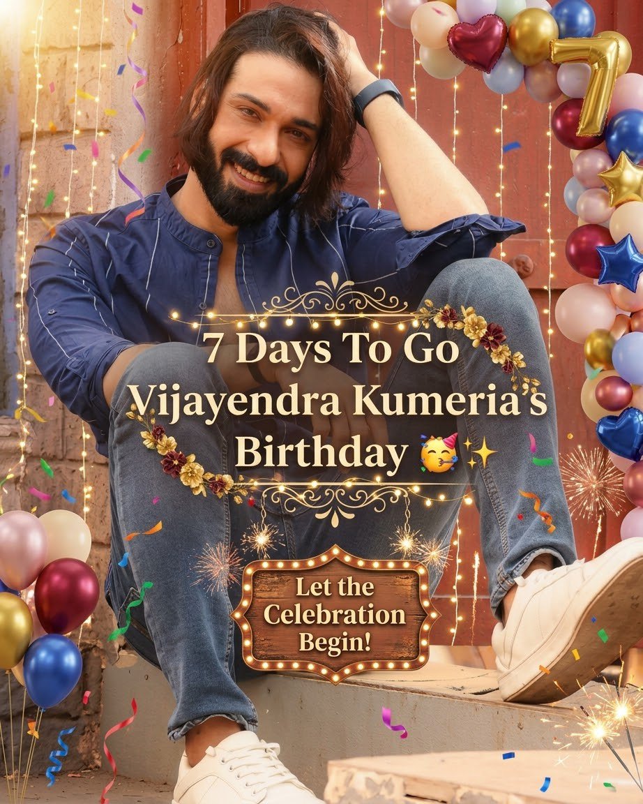 shaila_men73007's tweet photo. ⏳ 7 DAYS TO GO UNTIL THE VJ DAY! ⏳
🎉💃🏻🎂 THE COUNTDOWN IS OFFICIALLY ON! 🎂💃🏻🎉
Only 7 days left until we celebrate the birthday of our absolute favorite, @veejay_k ! 🥳✨🤩
Mark your calendars: 12th of October! 🗓️💖
#VijayendraKumeria #BirthdayCountdown #7DaysToGo https://t.co/uVIl7Fm301