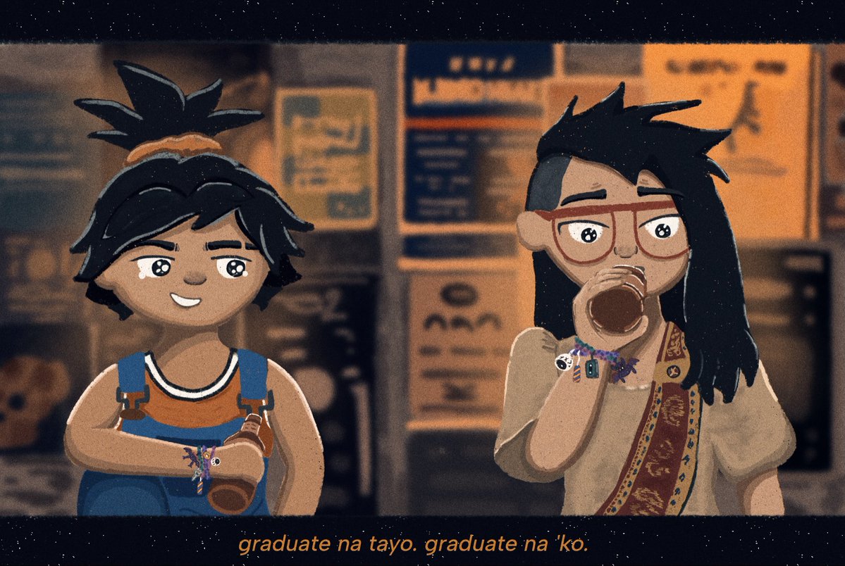 phiamanz's tweet photo. ❎ tayo na? tayo na
✅ graduate na tayo, graduate na ‘ko 

[music starts]
o kay tagal na kitang minahal~~~

#forgottenisland raijo as carson and dio doomed yuri ver https://t.co/r5HS5FEd9f