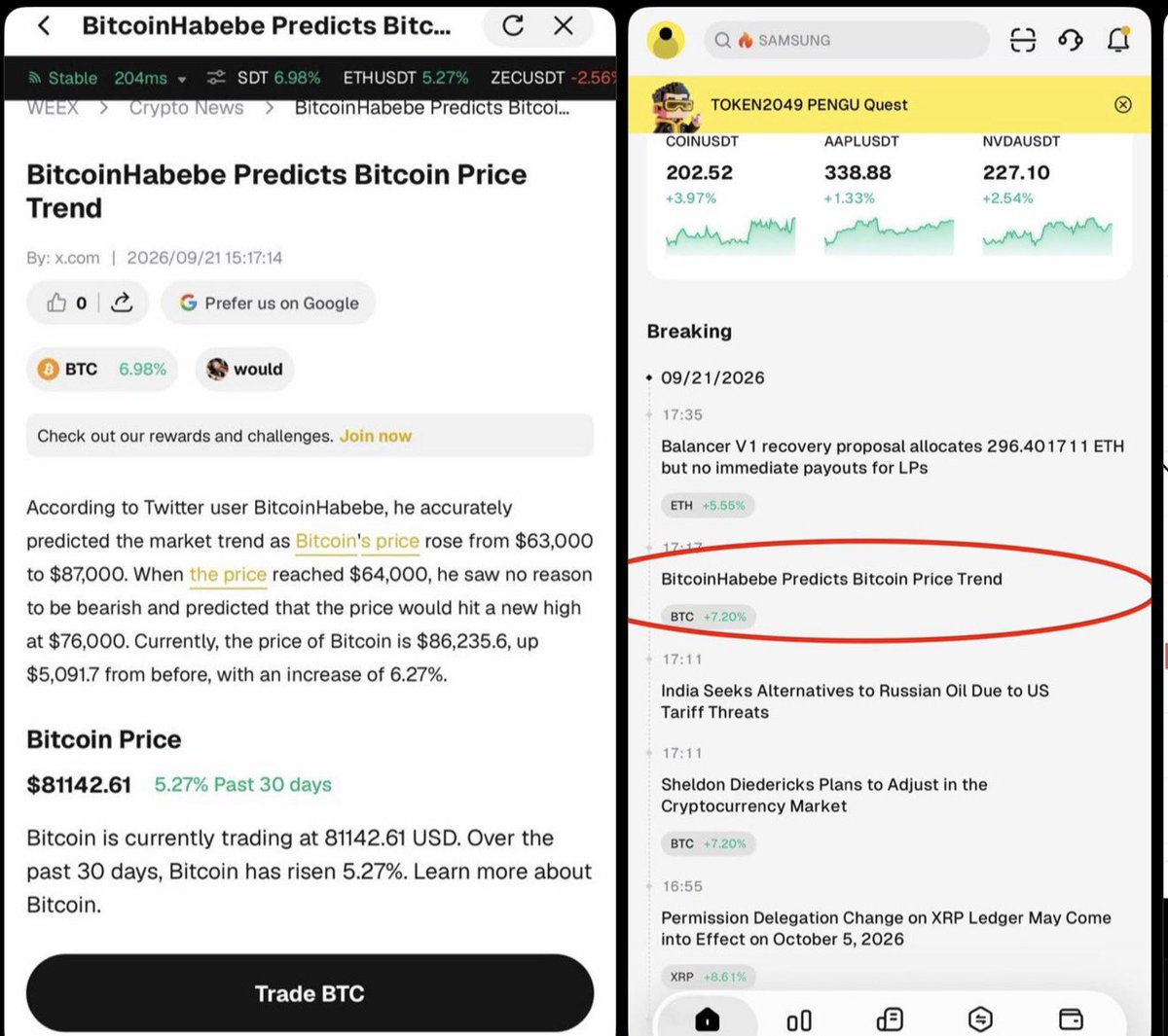 Bitcoinhabebe's tweet photo. 3 months of crypto trading signals, 91% audited success rate, & a $BTC analysis so good it made it to the news, all free of charge✅. 

Very happy to announce an AUDITED 91% public success rate. 53/58 successful calls from July till today.   

We’ve also had 1 gem/month go 10x+👇:

August = 40x on $TUT 
September = 15x on $TAKE 
October = just started but I see 3-10x on  $CLO 

This is how you know you are following the right person.