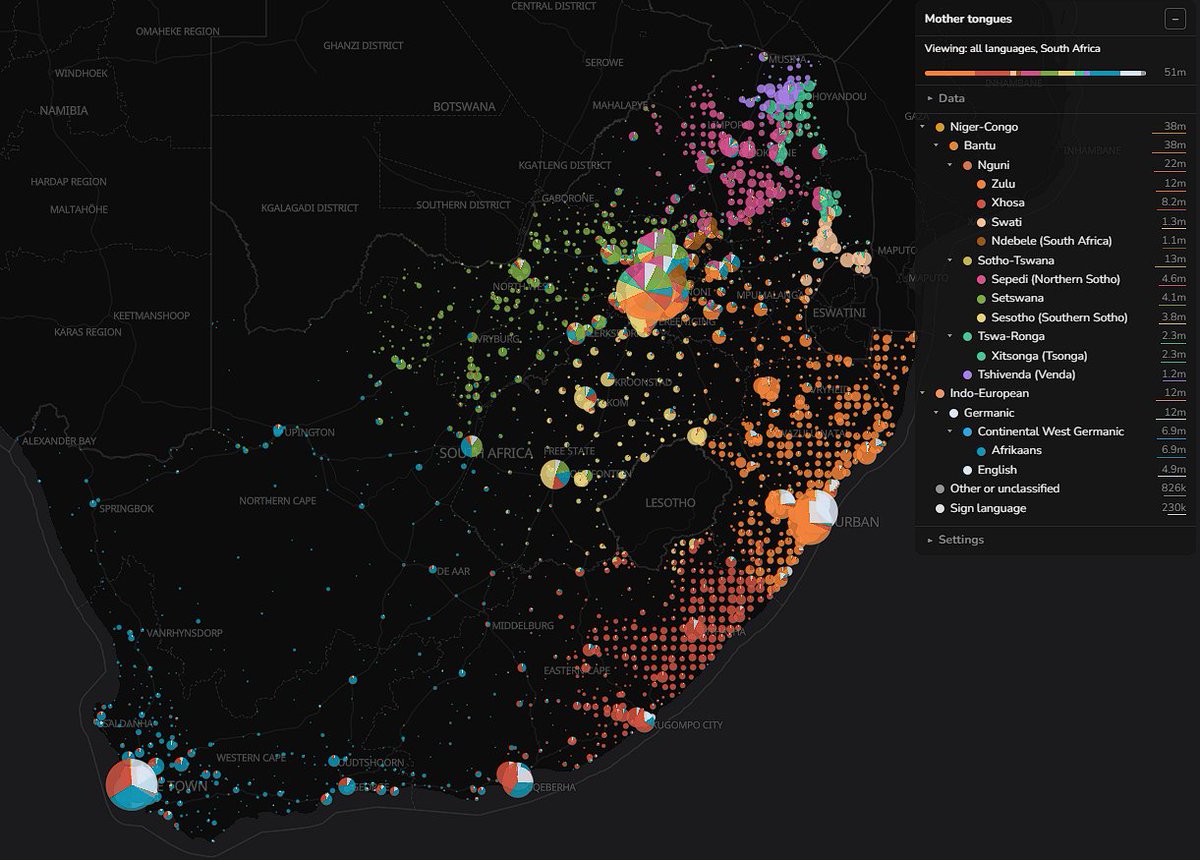 amanitahalo's tweet photo. some language maps!
its interesting how some metropolises represent an even sample of their surroundings (johannesburg), and others don't (addis ababa) https://t.co/IvitrG2su8