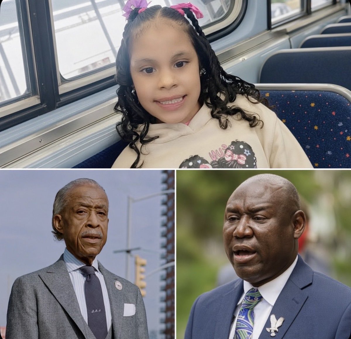 apinionsvary's tweet photo. Just in: Ben Crump and Al Sharpton are heading to Mayor Brandon Johnson's shithole, aka Chicago, to protest the stabbing death of 7-year-old Edimari Hernandez Chacon.

JUST KIDDING!

She wasn't killed by a white cop, so they don't actually give a flying fuck. https://t.co/VIFy64sTPu