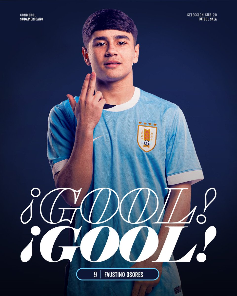 AUFfutbolsala's tweet photo. 🗣️ ¡𝙂𝙊𝙊𝙊𝙊𝙊𝙊𝙊𝙊𝙊𝙊𝙊𝙊𝙊𝙇!

Faustino Osores descuenta para Uruguay.

📌 @CONMEBOL sub-20 | Fútbol Sala

#ElEquipoQueNosUne https://t.co/BvjtOyyqiT