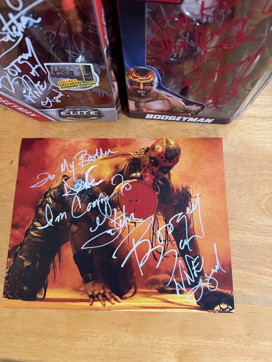 ArmyDave3382's tweet photo. @MasterGio @kinky_horror @badtechno @Allllright Got to meet #WWE legend @realboogey #TheBoogeyMan today @Sargeandreds1 toys in Utica Michigan I was 1st in line he is a really nice guy https://t.co/59HvnHQX5N