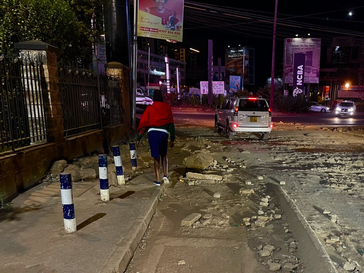 chriskost's tweet photo. Returning to Nairobi after a year and a half, it saddens me to see how much the walking environment has deteriorated: broken pavements, streets without lighting, and overflowing drainage. City residents deserve better. https://t.co/hFcyJxZvjt