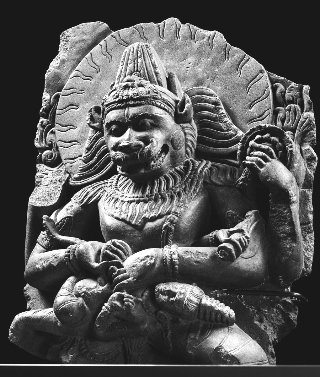 blog_supplement's tweet photo. pAla age nR^isiMha slaying the daityendra from the va~Nga country https://t.co/xIw6AmDL6B