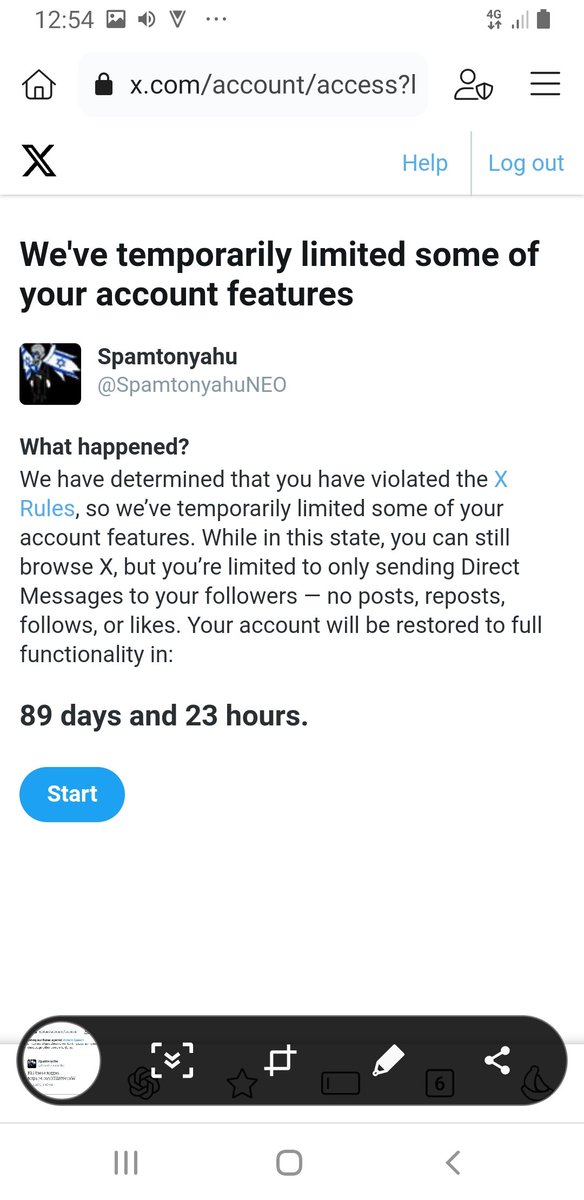 TheOGChudwalker's tweet photo. Hey nogs, @SpamtonyahuNEO here. Got musked for saying to fellow deltachuds to rope ironically. For NINETY DAYS. I'm just gonna start tagging most in the comments en masse. Not sorry. https://t.co/O9BKyTHFr3