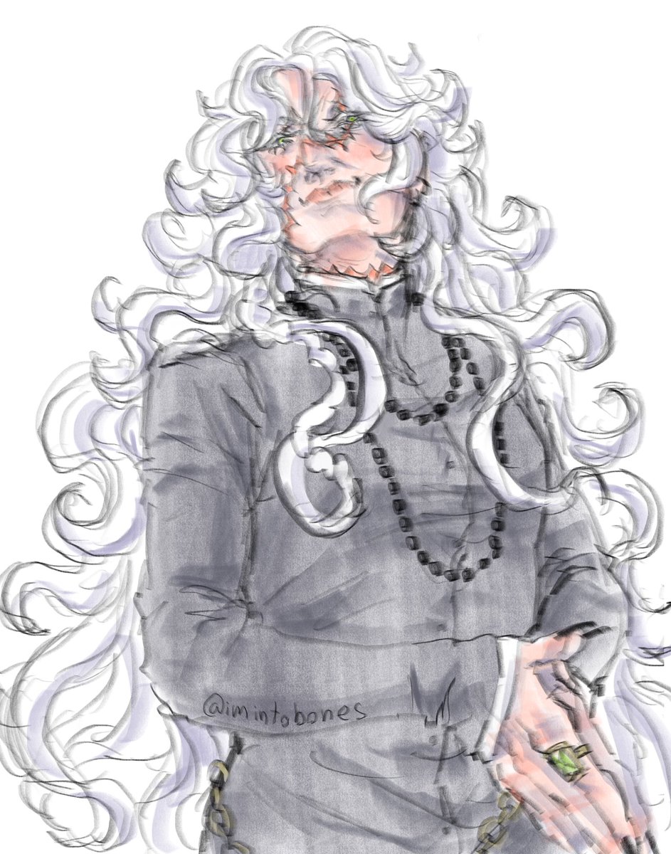 imintobutler's tweet photo. Undertaker but with wonderful curls #blackbutler https://t.co/FcfZrL6DOL