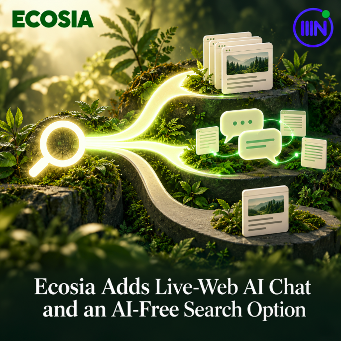 achille610's tweet photo. Ecosia now documents live-web AI Chat, separate models for Chat and Overviews, and a desktop AI-free option. Search visibility testing needs to record the route and settings—not just the query. #NetContentSEO #Ecosia #AISearch #GEO #SEO https://t.co/7RREfJTxTB https://t.co/H0wYIBQ99F