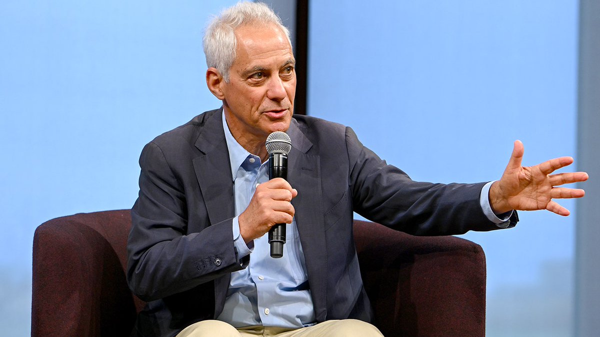 foxnewspolitics's tweet photo. 'FOOD FIGHT': Rahm Emanuel urges Democrats not to impeach Trump if they win the House, saying it will go nowhere.

The former Chicago mayor and Obama chief of staff says the party should instead deliver a comprehensive ethics package.

House Minority Leader Hakeem Jeffrie has declined to say whether he would support impeachment proceedings against Trump, though appeared to suggest this summer that it would not be a top priority.

Full story here https://t.co/T5T8UGD40v
