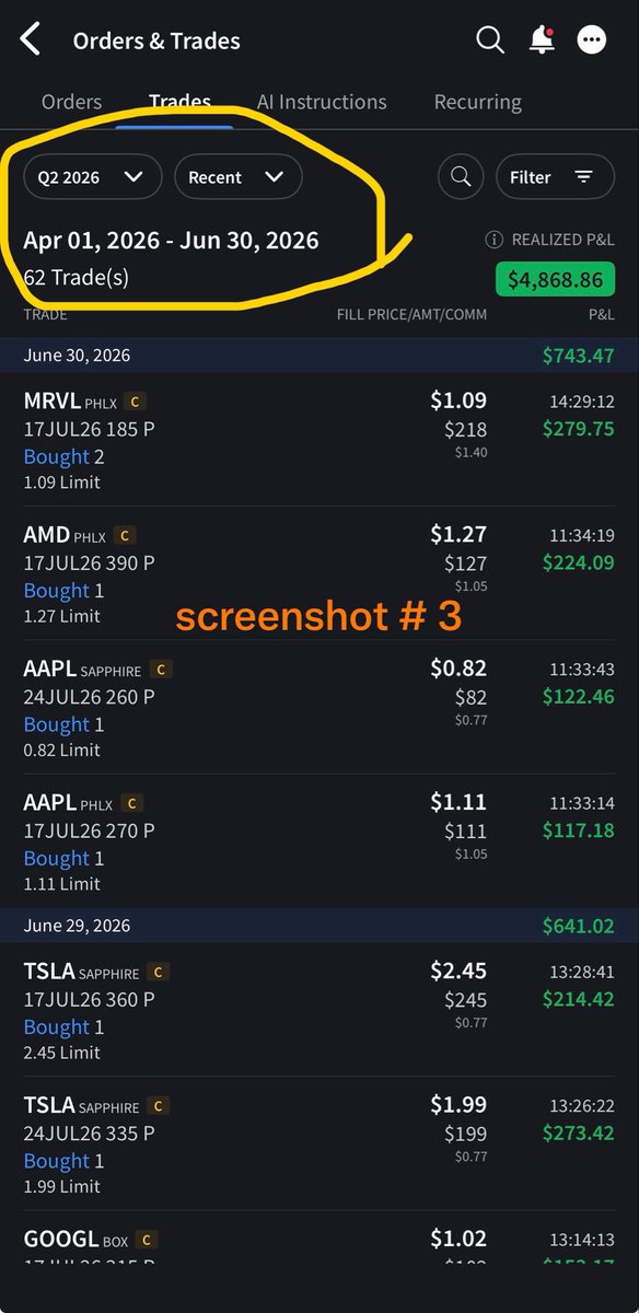 ThetaFreedom_'s tweet photo. Thanks @WealthCoachMak for your coaching! Made me a lot more comfortable with options trading. Still a long way to go. YTD realized profits (started in June 2026) = $62308.73. 

Will share account #2 soon. https://t.co/174eETvmta