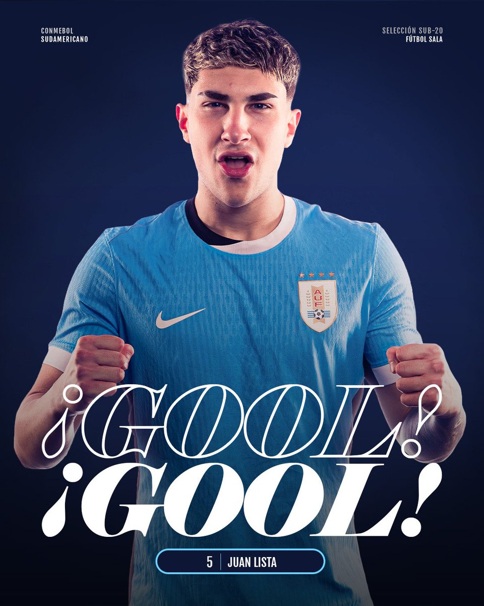 AUFfutbolsala's tweet photo. 🗣️ ¡𝙂𝙊𝙊𝙊𝙊𝙊𝙊𝙊𝙊𝙊𝙊𝙊𝙊𝙊𝙇!

Juan Lista marca el 2-3.

📌 @CONMEBOL sub-20 | Fútbol Sala

#ElEquipoQueNosUne https://t.co/ItQ3GEP2gz