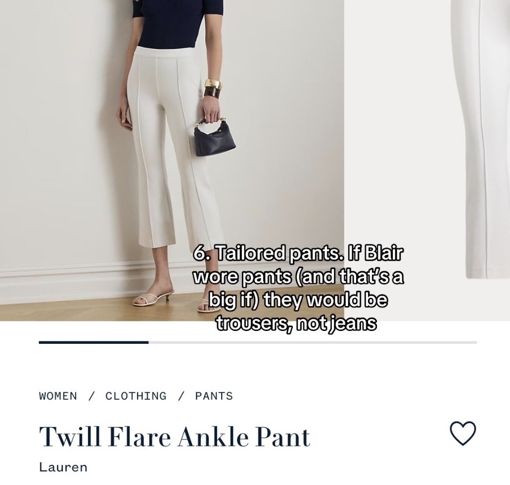 Raeflora1's tweet photo. saw this post on ig and I'm so sorry op blair didn't really wear silk skirts but she DID wear jeans multiple times https://t.co/ZRfdSaXpCz