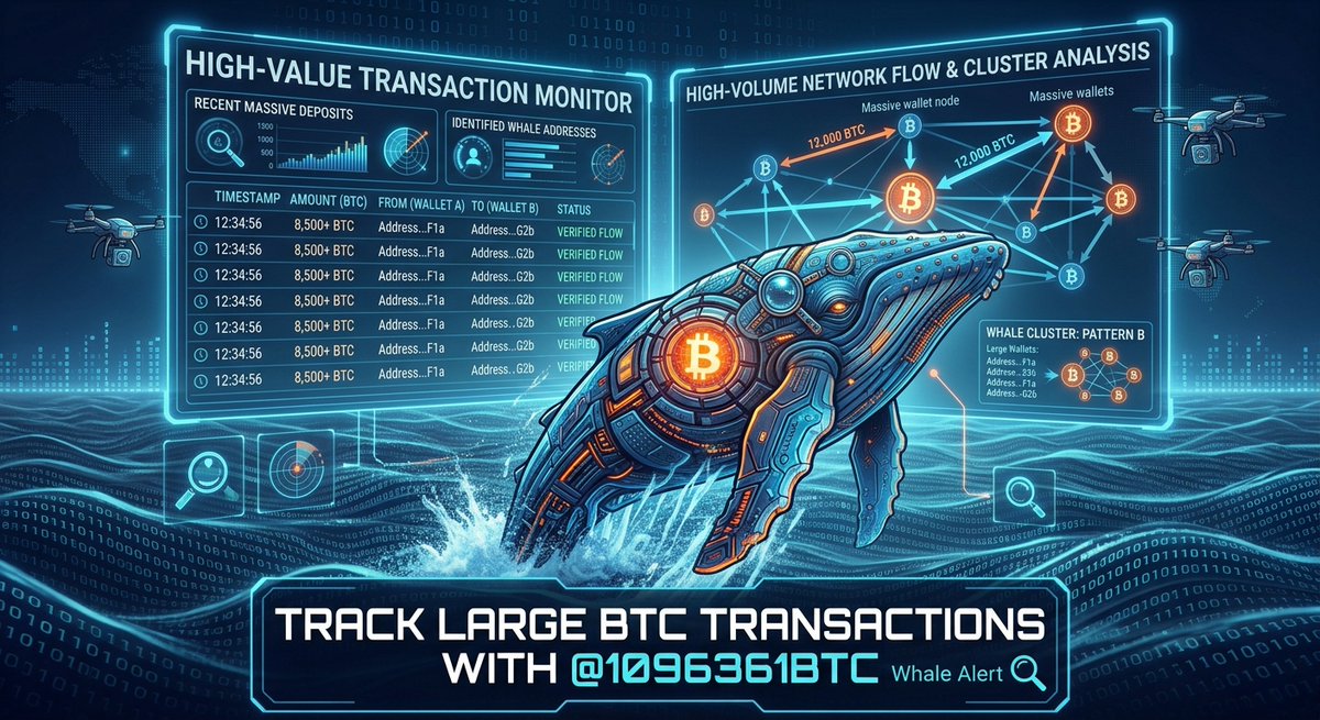ENEXCONSULTS's tweet photo. Stop guessing and start monitoring the smart money. 🧠 Get instant alerts on significant Bitcoin transactions and key on-chain insights from @1096361BTC. Gain the ultimate data edge. #Bitcoin #OnChainData #WhaleWatcher #BTC https://t.co/iXEpvUnA5F