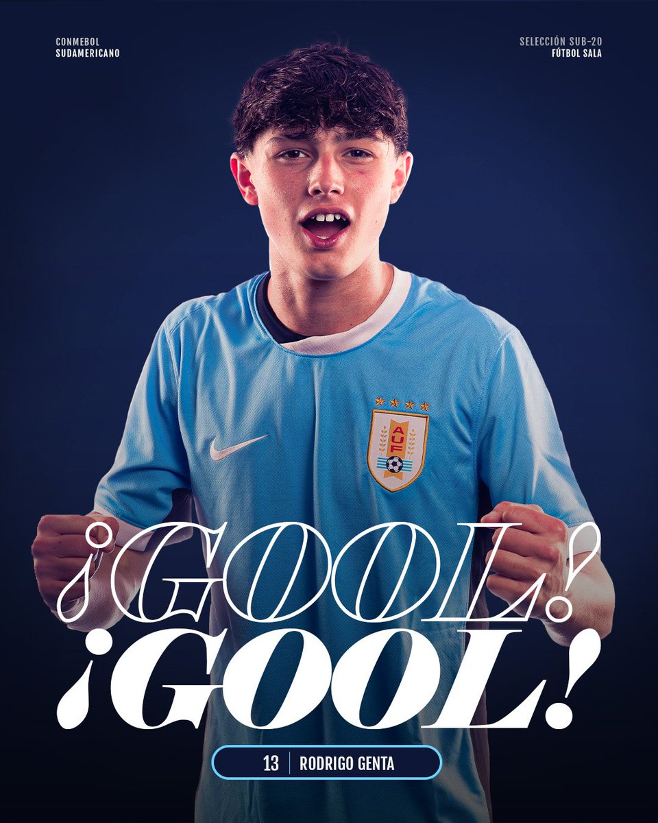 AUFfutbolsala's tweet photo. 🗣️ ¡𝙂𝙊𝙊𝙊𝙊𝙊𝙊𝙊𝙊𝙊𝙊𝙊𝙊𝙊𝙇!

Rodrigo Genta empata el partido.

📌 @CONMEBOL sub-20 | Fútbol Sala

#ElEquipoQueNosUne https://t.co/vpwxFBwac2