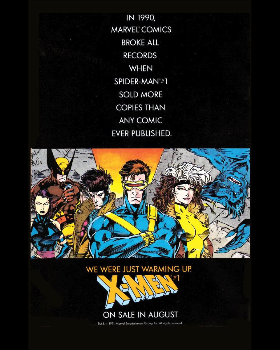 ClassicXMen's tweet photo. X-Men #1 promo from back in 1991! https://t.co/2En6DXHXhB