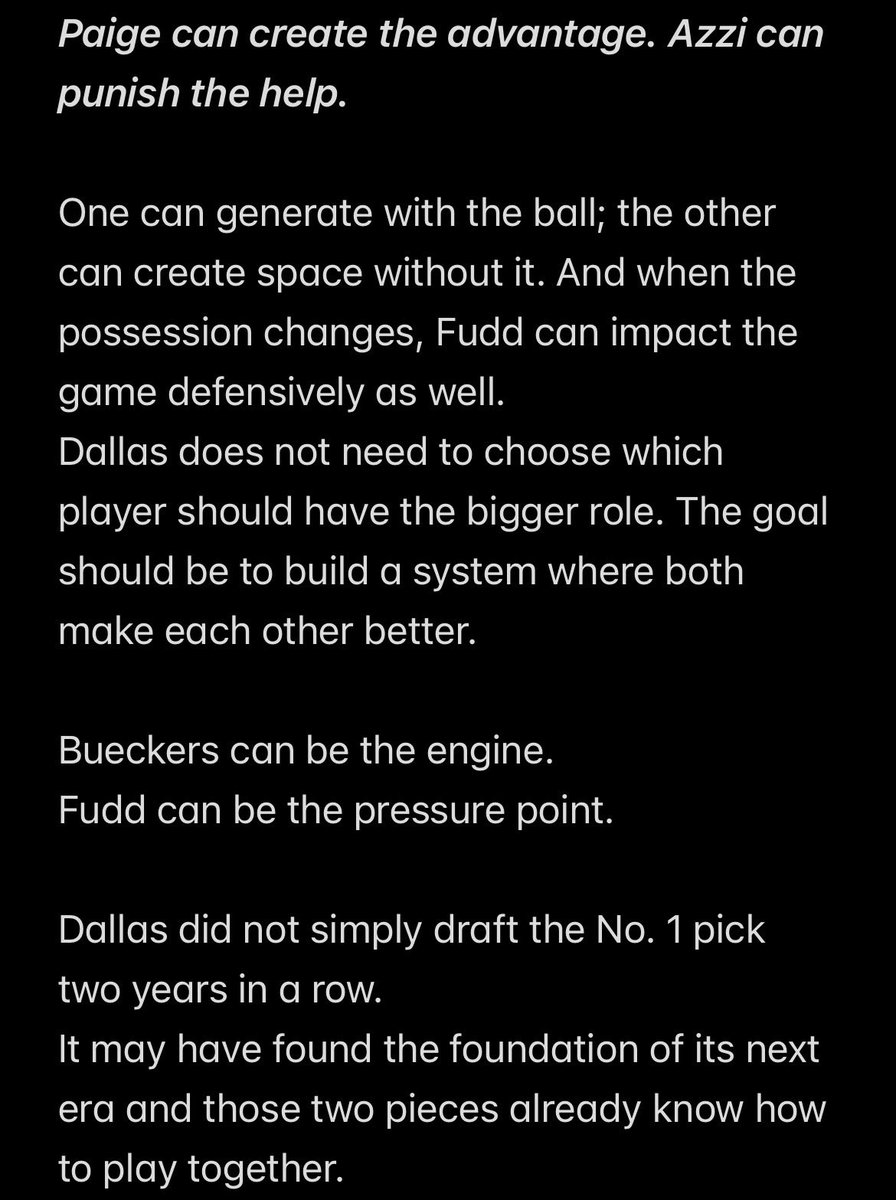 AzziIQ35's tweet photo. Azzi Fudd and Paige Bueckers: Two No. 1 Picks, One New Era in Dallas https://t.co/YSzYFcD0n8