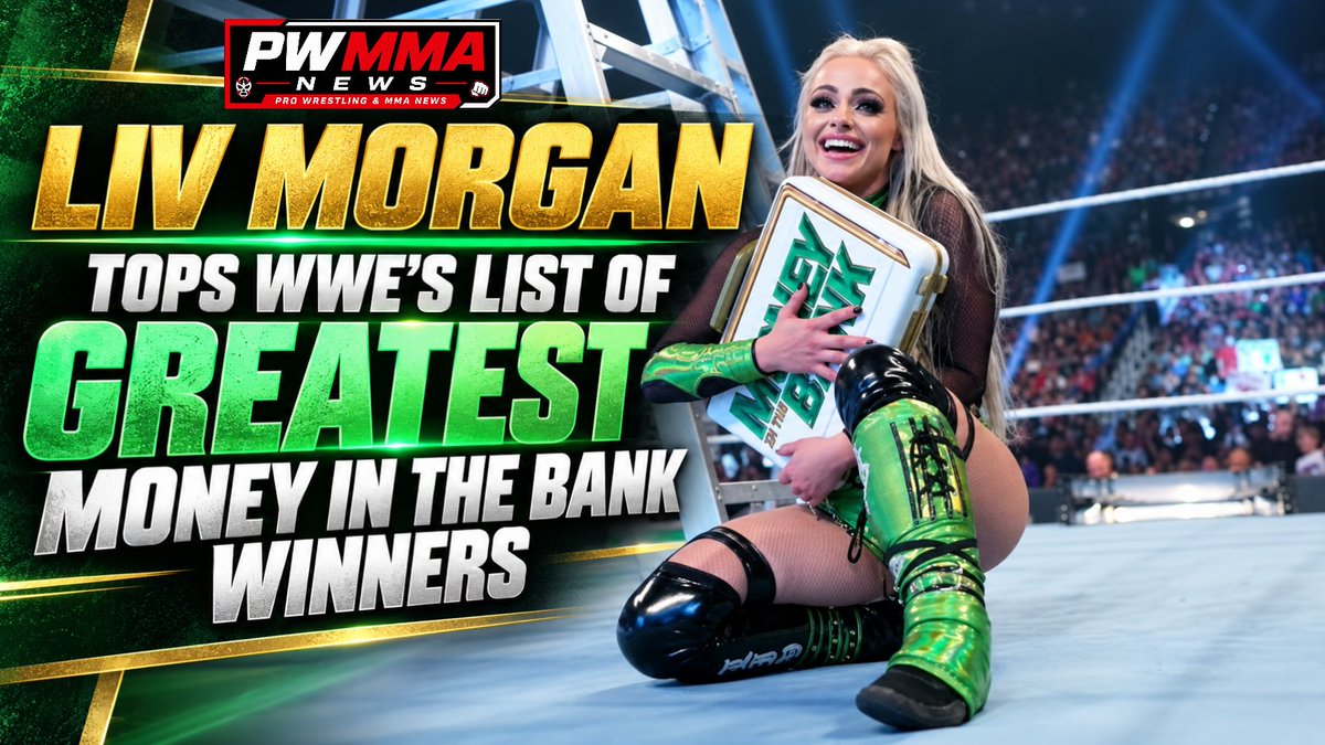 PWMMANews's tweet photo. WWE has ranked the Top 10 Money in the Bank winners in history, with Liv Morgan (2022) taking the No. 1 spot.

1. Liv Morgan (2022)
2. Seth Rollins (2014)
3. Big E (2021)
4. IYO SKY (2023)
5. Damian Priest (2023)
6. Brock Lesnar (2019)
7. Naomi (2025)
8. CM Punk (2008)
9. Carmella (2017)
10. The Miz (2010)
