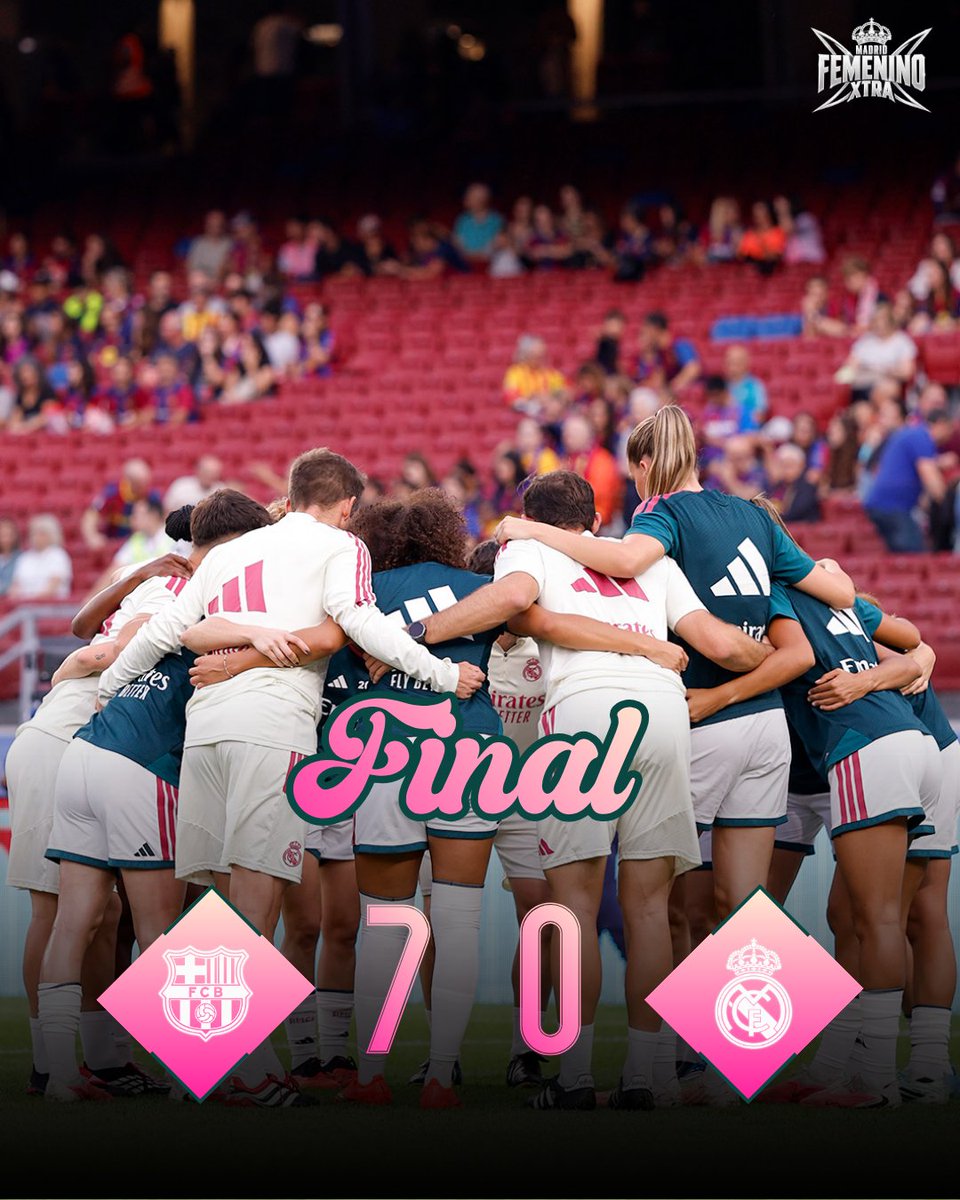 madridfemxtra's tweet photo. 🚨 FINAL DEL PARTIDO: Derrota en Barcelona (7-0). ❌ #rmalive https://t.co/rlZrm8R7Mj