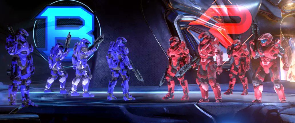 LateNightHalo's tweet photo. Halo Multiplayer is Red Team Vs Blue Team. Wear whatever armor you want but if we are on the same team, we sport the team's colors. https://t.co/7sMrwMVRSo
