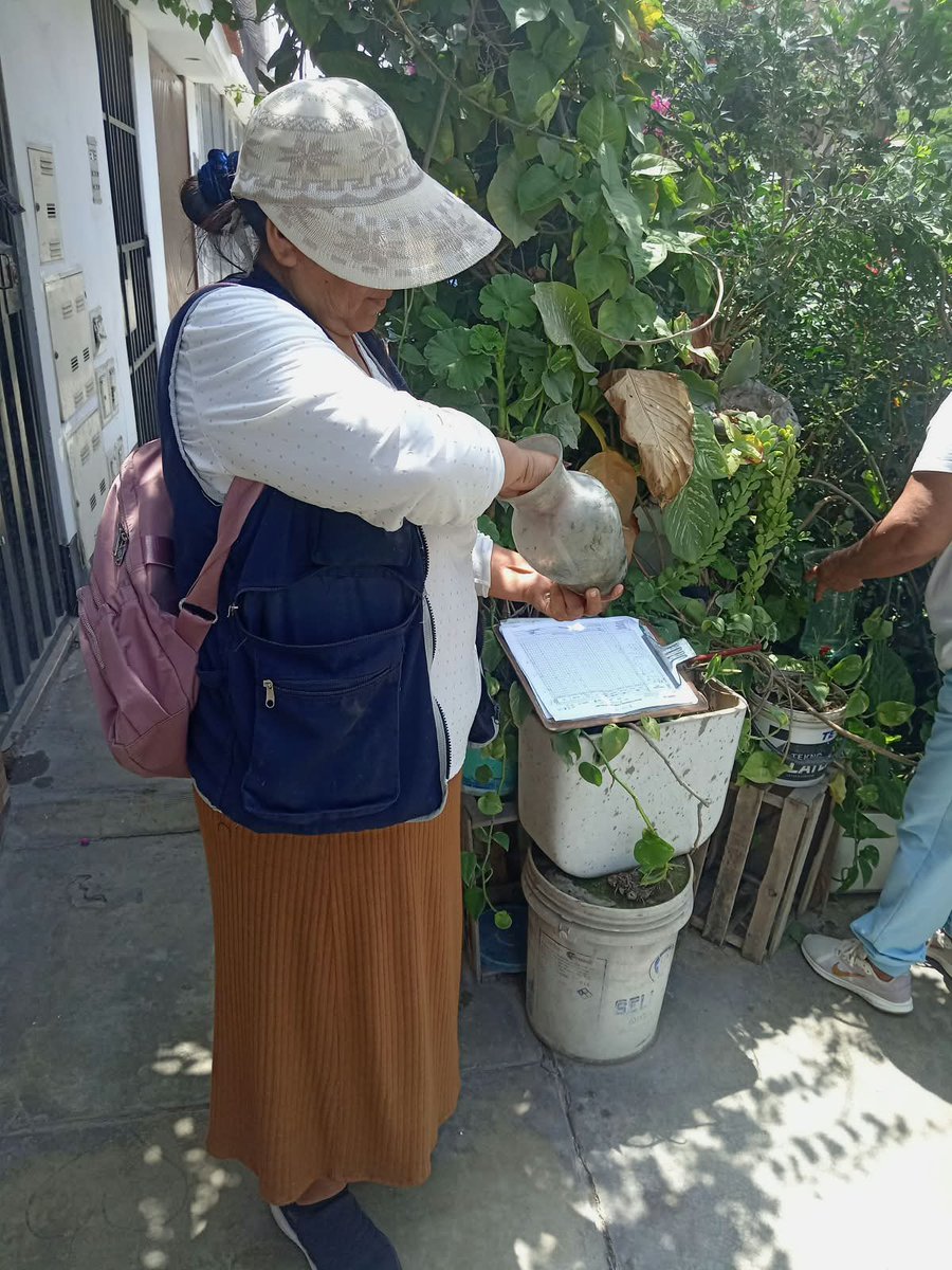 Minsa_Peru's tweet photo. 🦟 El dengue se previene desde casa.
El #Minsa continúa recorriendo viviendas de San Juan de Miraflores, Pucusana y Pachacámac para identificar y eliminar posibles criaderos de zancudos transmisores del dengue, además de orientar a las familias sobre cómo prevenir esta enfermedad.
✅ Importante: permite el ingreso de los inspectores de salud. ¡Súmate y protege a tu familia!