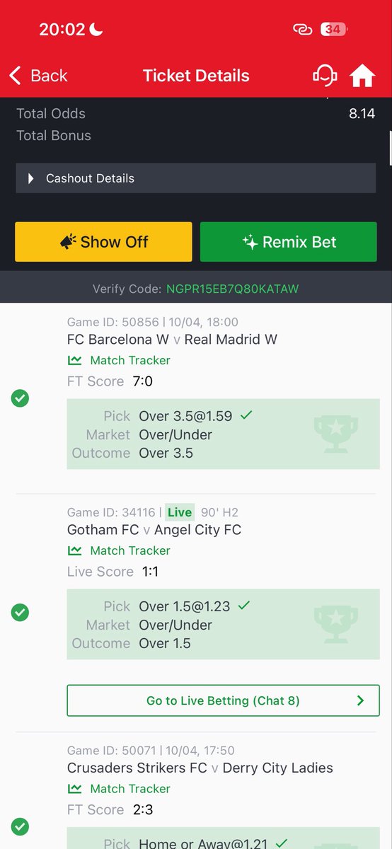 1TipsOracle1's tweet photo. 8 odds boom 🤝 https://t.co/ei1rCaPVTg