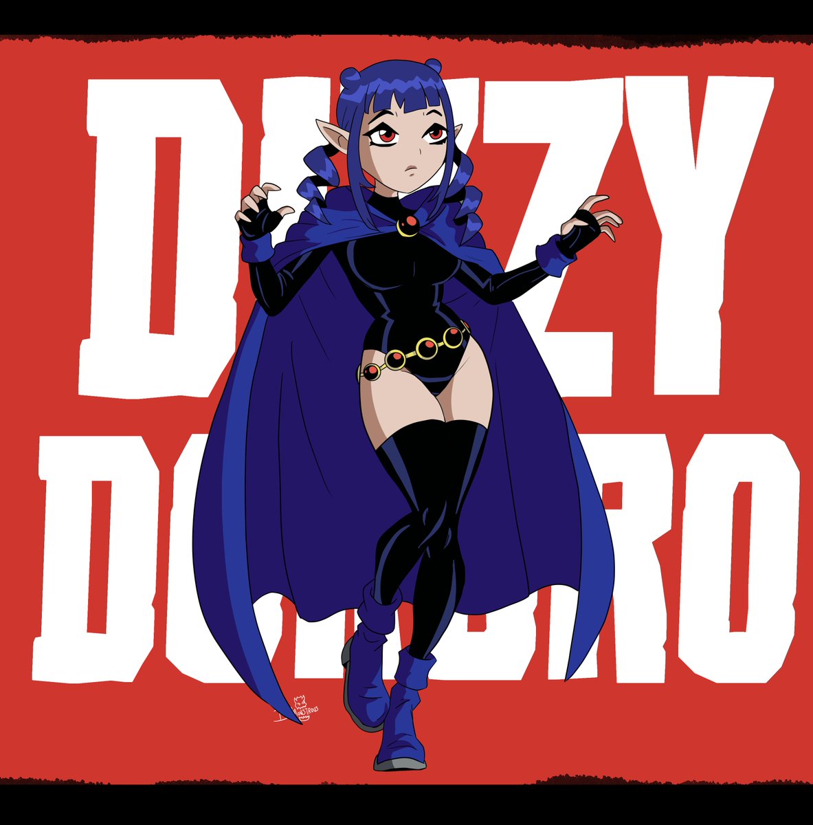 VeryDMonstrous's tweet photo. Day 4 - Raven
"When there's trouble, you know to call? DIZZY DOKURO!!!"
#Dizzillust #Phasetober