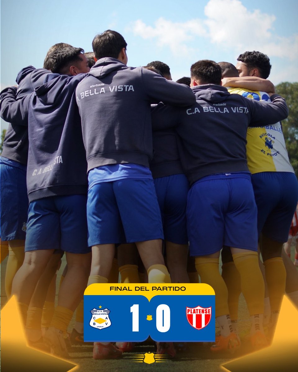 CABellaVista's tweet photo. ☑️ 𝐆𝐀𝐍𝐎́ 𝐁𝐄𝐋𝐋𝐀 𝐕𝐈𝐒𝐓𝐀 🟡⚪️

Aniversario en casa con victoria. Esto sigue. 

#GarraYCalidad | #SomosBellaVista https://t.co/Ej0kkDVeqQ