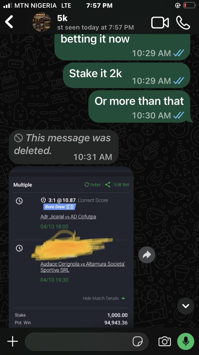 MrFixedb1's tweet photo. One correct score done ✅ enter 
Remain the second one ☝️ https://t.co/VwlEeoUcIA