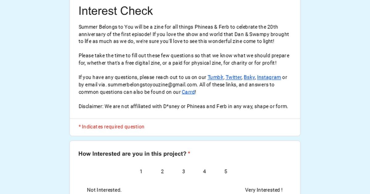 pnf20zine's tweet photo. Interest Check Closes Oct. 15th!
https://t.co/ZPF0GCucx1
#PhineasandFerb #PnF #PnFZine #SummerBelongstoYou #InterestCheck https://t.co/X7e1IUqw27