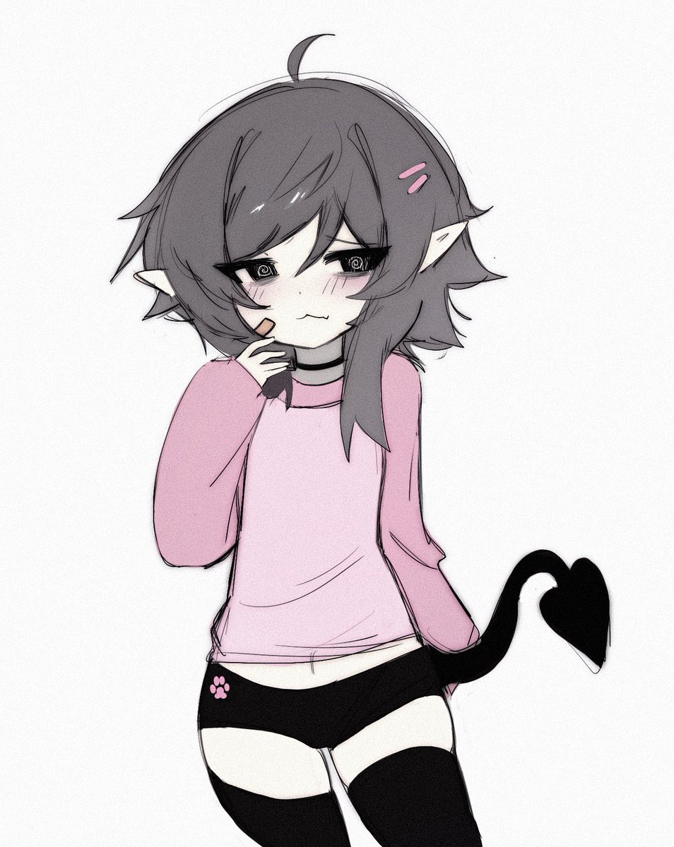 EllyCh4n's tweet photo. Elly here! 🩶 so . . . I’ll be your very own little succubus.. or whatever you’d like to call me! ♡

Maybe I’m a little too shy for my own good... but even so, I still need your attention! All of it... just for me 💢

🍰I love cake, raccoons, games, and my Nee-chan! (..◜ᴗ◝..) https://t.co/GjhDel4jK0