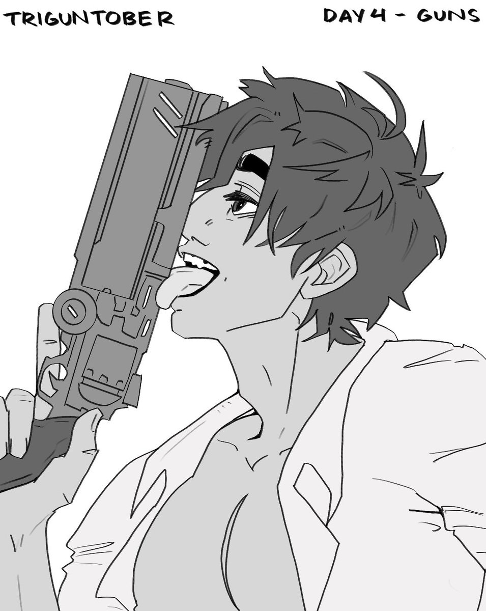 lynnhyperfix's tweet photo. thats not very sanitary #triguntober #vashwood #trigun https://t.co/0ggKWlzubQ
