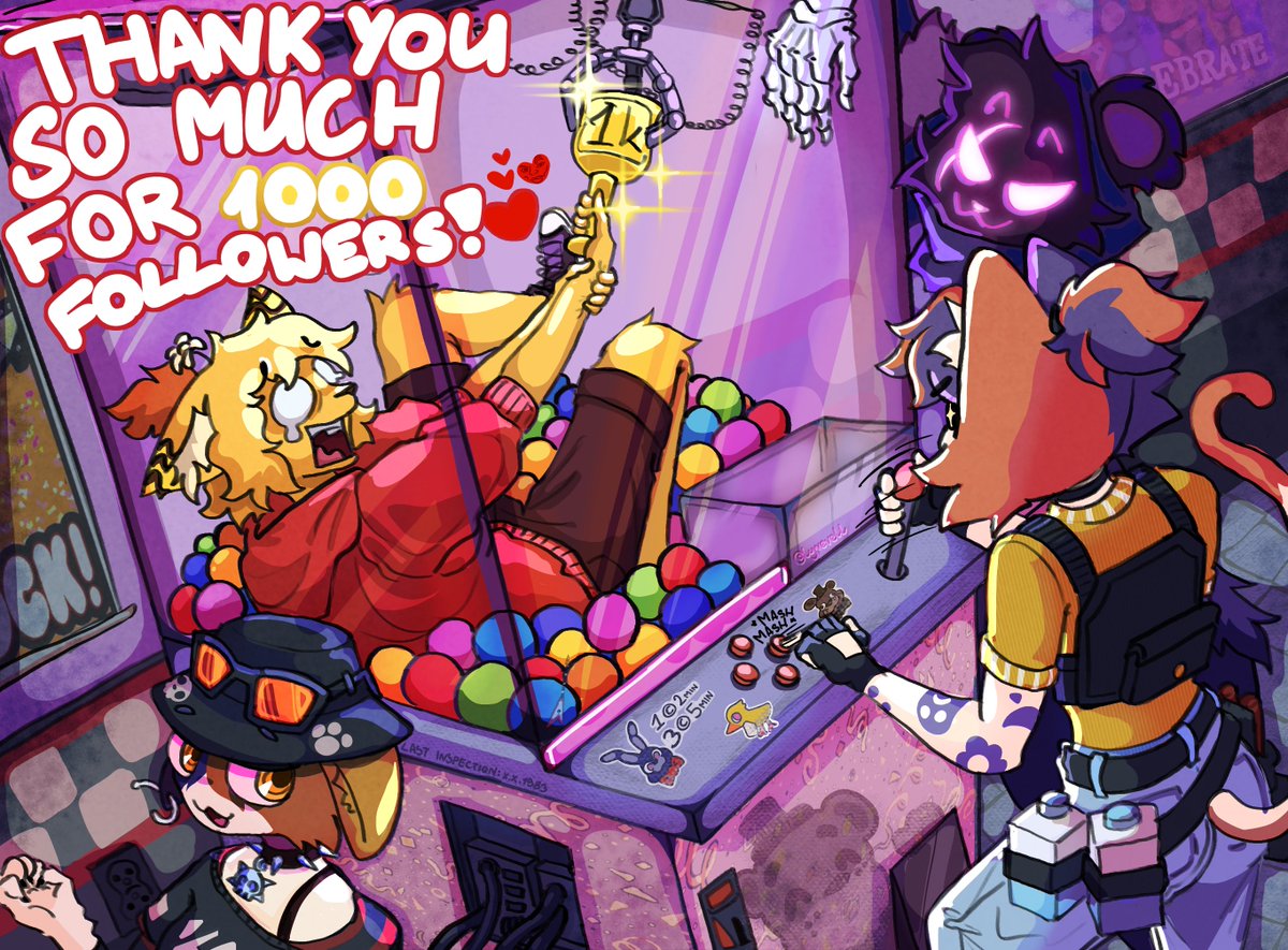 lyrevell's tweet photo. THANK YOU SO MUCH !!! 1,000 people ??? all of you?? decided you like my stuff that much? from the bottom of my heart it brings me so much joy to interact with all of you, i never in my life thought i'd ever be making this post hjdskjf 🧡🎉
#catemeowdy #raventeamleader #meowskulls https://t.co/9Urg5rDxOc