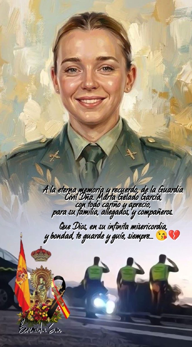 Jea60930295's tweet photo. A la memoria de la Guardia civil, Marta Gelado García, que nos ha abandonado. Ruego una oración por su eterno descanso. https://t.co/AVOPtHG223