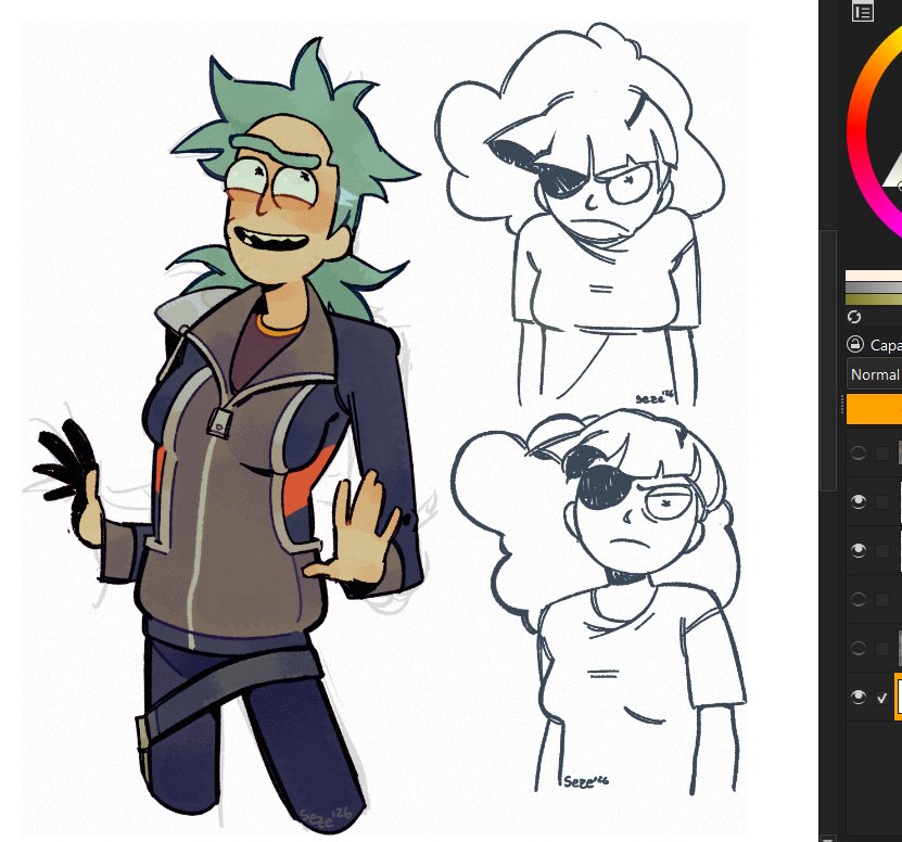 sez__sez's tweet photo. I wish drawing took less cuz I've only been doing bs

 #RickandMorty #rnm ig https://t.co/hZa6NG5XEh