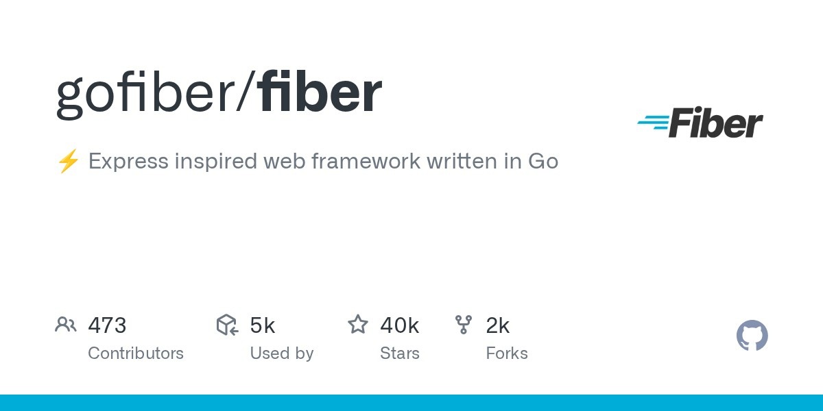 RepoLogs's tweet photo. Legacy devtool bloat is real. fiber re-engineers this from scratch in Go: an Express-inspired web framework built on top of Fasthttp, achieving extreme speed and ultra-low memory footprints for modern API development.

#OpenSource #DevTools https://t.co/HFqJyC7l0u